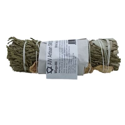 MSage-60 - Smudge Stick - Salvia bianca, zenzero e cedro - Venduto in 1x unità per esterno
