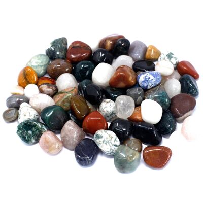 NMGC-05 - Mixed Gemstones 1kg - Vendu en 1x unité/s par extérieur