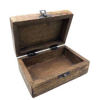 IMBox-08 - Boîte à souvenirs en bois moyenne 15x10x6cm - Om - Vendu en 1x unité/s par extérieur 2
