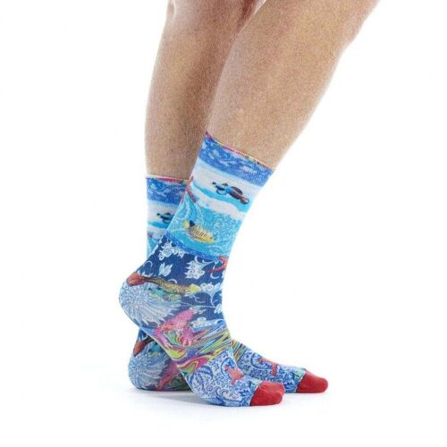 Chaussette bambou homme Aquarium