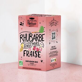 Infusion Rhubarbe Gingembre Fraise Bio 1