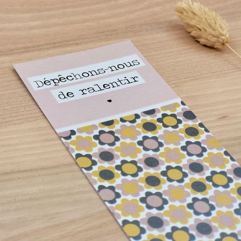 Lesezeichen *Lass uns beeilen und langsamer fahren*