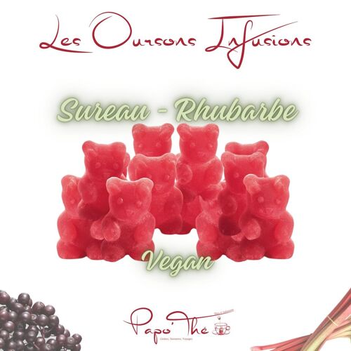 Oursons Infusions Sureau – Rhubarbe: 3 variantes