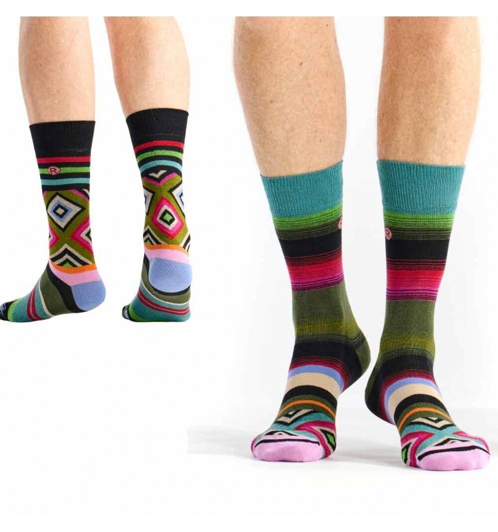 Confezione di calzini da uomo, 2 paia, nuovi diamanti