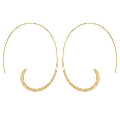 Coco gold earring open hoop