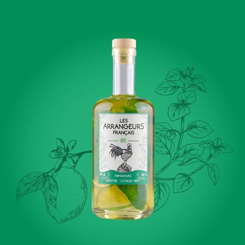 Armagnac AOC Bio – Menthe – Citron vert (édition limitée)