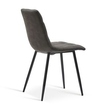 Chaises de salle à manger Aoife [Lot de 2] [Faux suède] 5