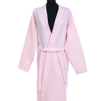 Albornoz de tejido gofre BLUSH, talla XXXL