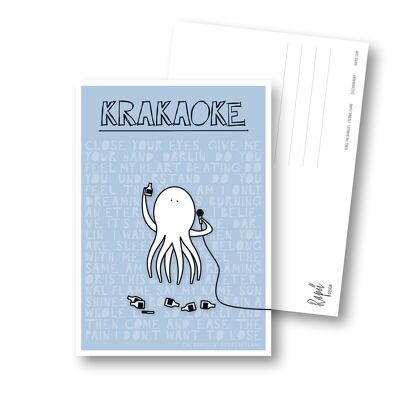 Postkarte "Krakaoke"