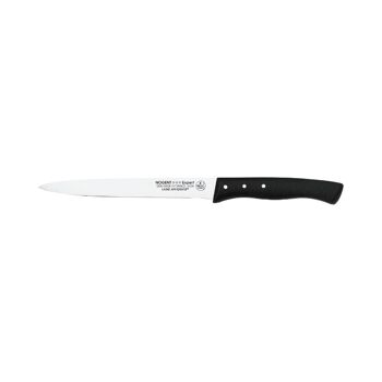 Couteau à Émincer - 16 cm Lame 4 Dents au mm  - Noir - Avec Protection | Expert Affidenté ® | NOGENT *** 1