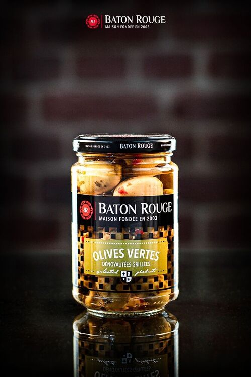 Olives vertes dénoyautées grillées - Baton Rouge