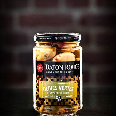 Olives vertes dénoyautées grillées - Baton Rouge