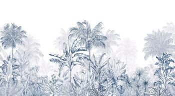 Papier peint graphique – Jungle Tropicale marine 2