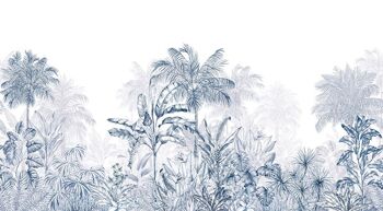 Papier peint graphique – Jungle Tropicale marine 5