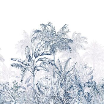 Papier peint graphique – Jungle Tropicale marine 6