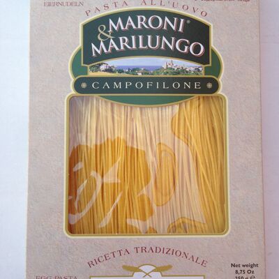 Pasta Tagliolini al nero di seppia Marilungo 250 g.