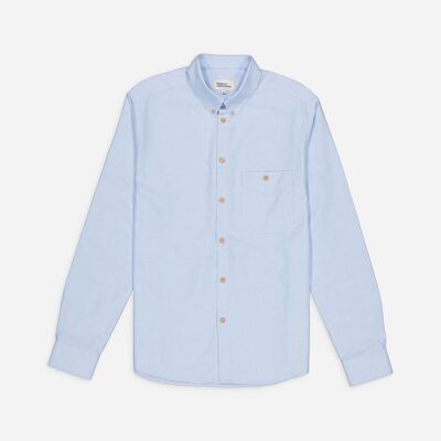 Camisa Oxford Celeste