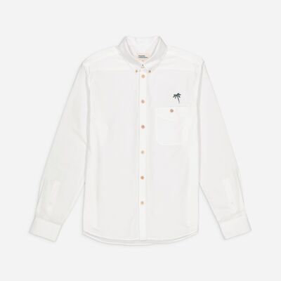 Chemise Oxford Broderie Cocotier