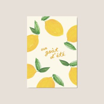 Carte postale "Un goût d'été" - Fruit / Cuisine / Cadeau / Petite attention 3