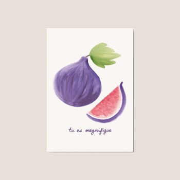Carte postale "Tu es magnifigue" - Humour / Cuisine / Cadeau / Petite attention 3