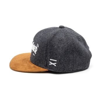 Casquette Snapback Schlawiner - Feutre Gris (Enfants L) 2