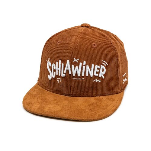 Schlawiner Snapback Cap - Braun Cord (Kids L)