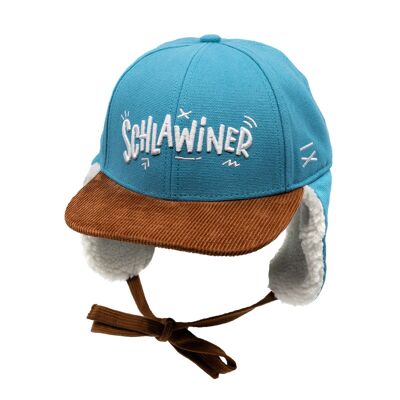 Gorra de invierno Schlawiner - Lona azul claro (Niños 4-8 años)