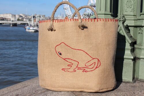 sac cabas grenouille