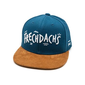 Casquette Snapback Frechdachs - Toile Bleu Foncé (Enfants L) 1