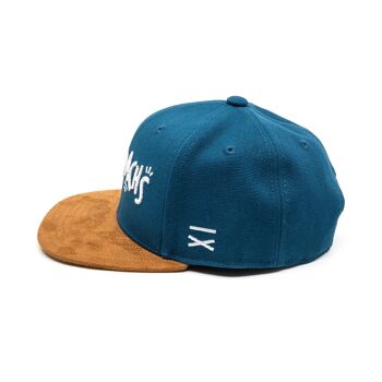 Casquette Snapback Frechdachs - Toile Bleu Foncé (Enfants L) 2