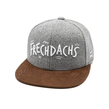 Casquette Snapback Frechdachs - Feutre Gris Clair (Enfants L) 1