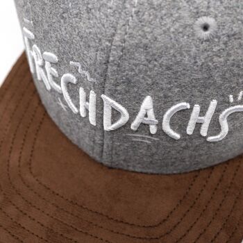 Casquette Snapback Frechdachs - Feutre Gris Clair (Enfants L) 9