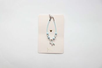 Bracelet cordon pour enfants - Magical Licorne - Bleu