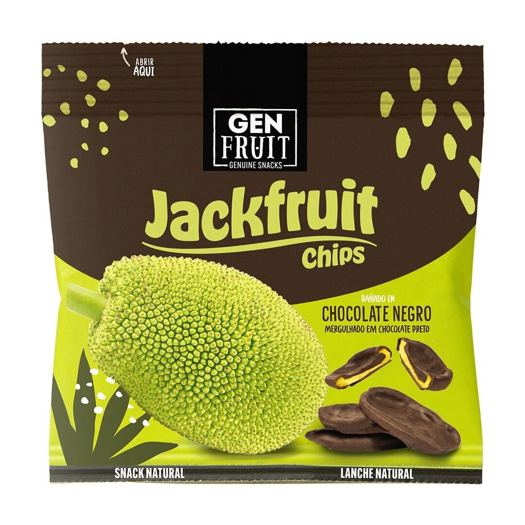 Organic chocolate jackfruit chips Genuine Coconut 40g
