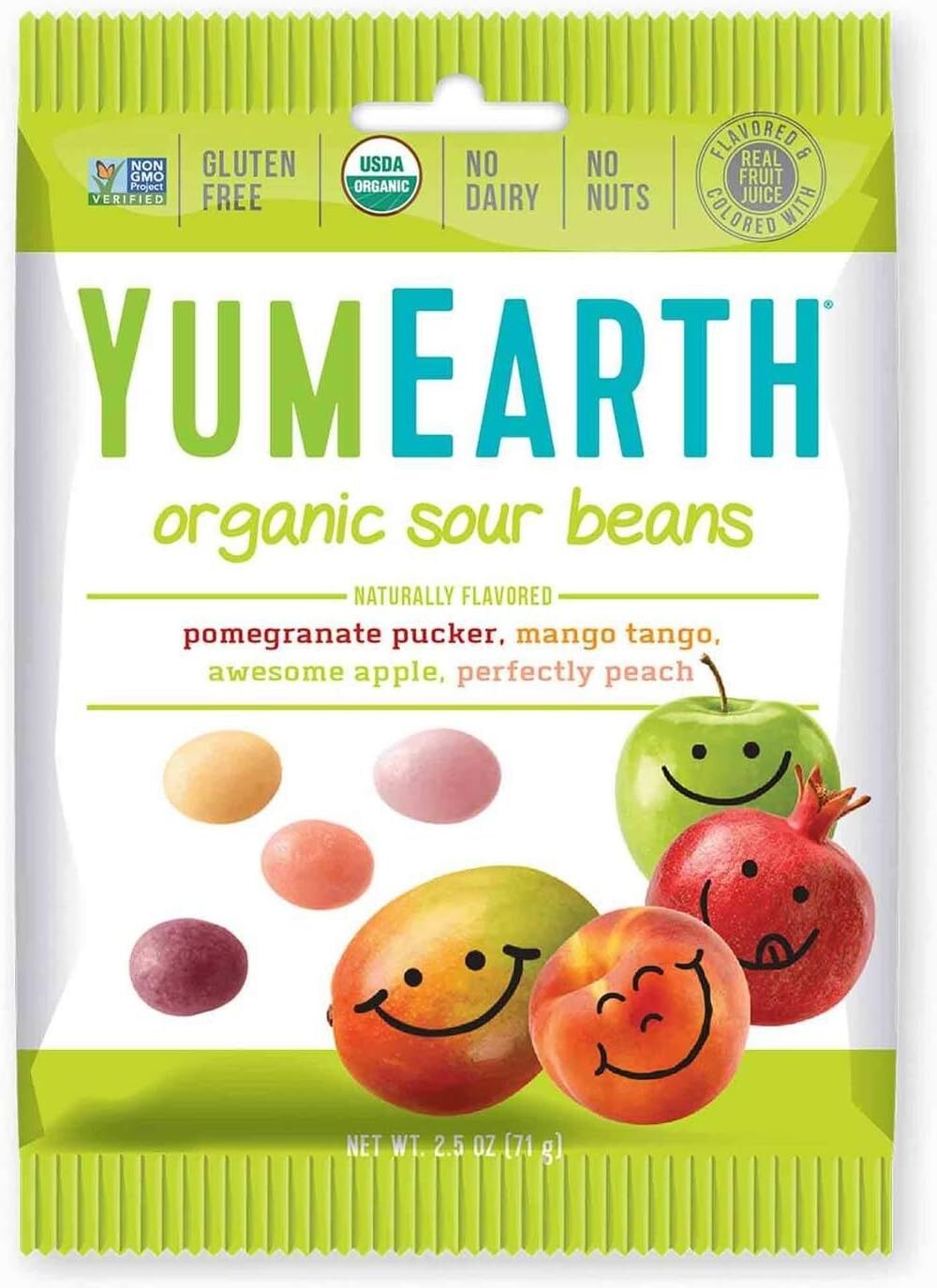 YumEarth Organic Sour Beans Sour Beans 50g