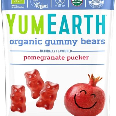 YumEarth Bio-Gummibärchen mit Granatapfelgeschmack, 50 g