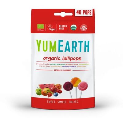 YumEarth Bio-Lutscher mit Fruchtgeschmack (40 Stück).) 