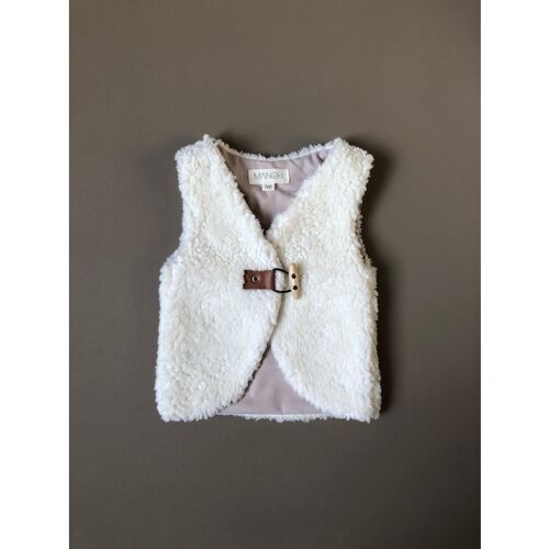 Gilet off-white teddy 86/92