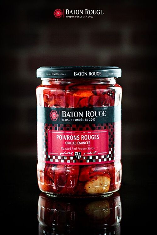 Poivrons rouges grillés émincés - Baton Rouge