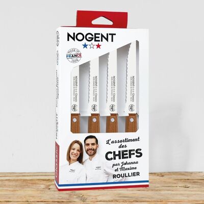 Assortimento Steak des Chefs - Roullier x Nogent *** - Cerisier des Bois | Legno classico | NOGENTE ***