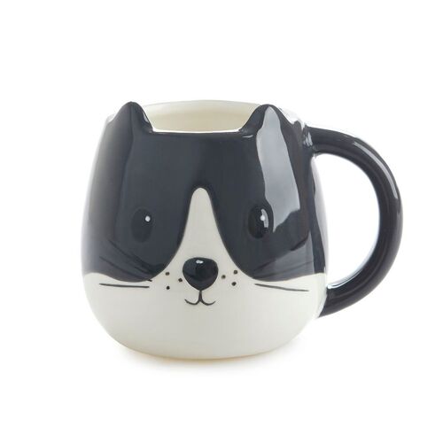 Tasse - Mug, Kitty negro/blanco, 400ml