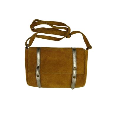 SAC CARTABLE CUIR SUEDE PAULETTE