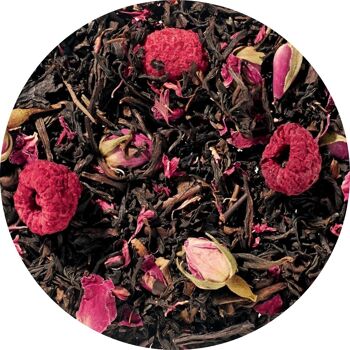 Thé semi-fermenté OOLONG Framboise-Rose 50g