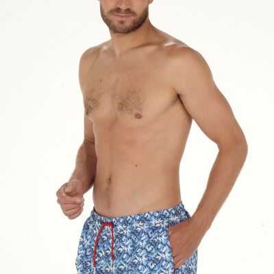 Bañador tipo shorts con mosaicos