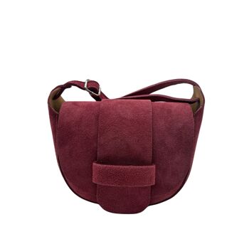 SAC BANDOULIERE CUIR SUEDE MARGOT 9