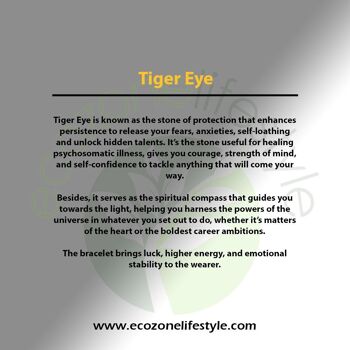 Tiger Eye Crystal Bracelet - 6mm 2