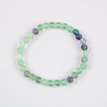 Bracelet Power - Bracelet en cristal multi-fluorite - 6 mm 1