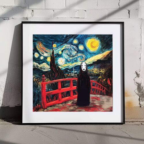 Spirited Away Van Gogh poster