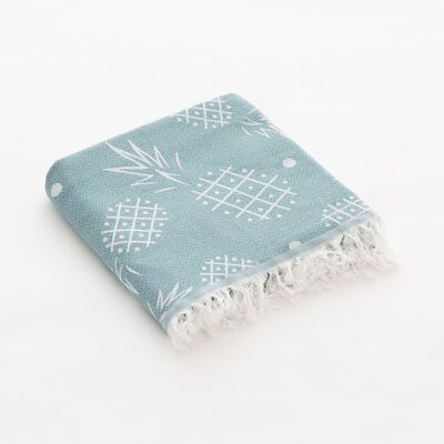 Fouta da Spiaggia, Pareo in Cotone Leggero Soft Touch con Frange ANENE