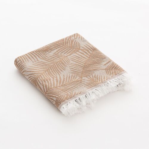 Fouta de Playa, Pareo de Algodón Ligero Tacto Suave con Flecos MARBE